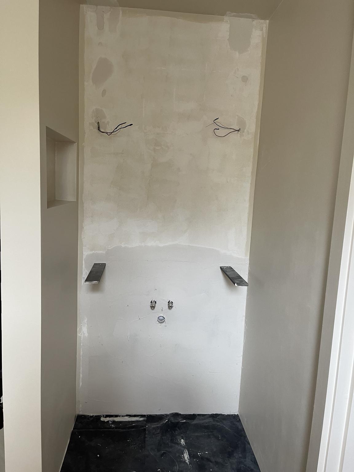 Wall and floor preparation during installation