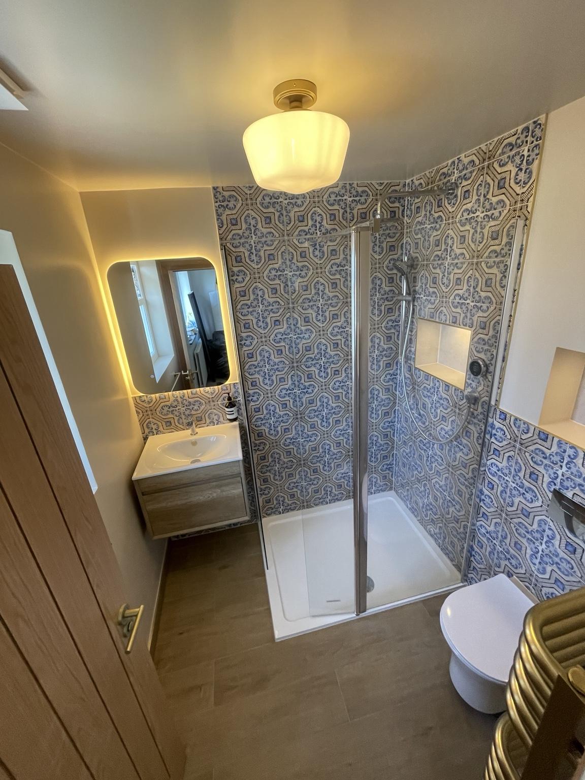 Smart Shower Bathroom Renovation — completed bathroom